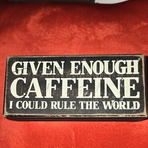 Black and White Wooden Sign